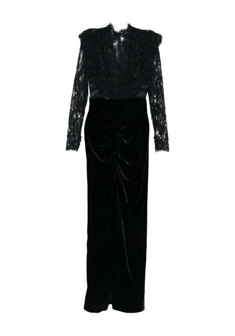 Black lace-embellished dress Alessandra Rich - women ALESSANDRA RICH | FABX4120F26030900